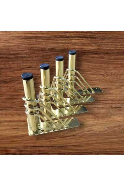 Mespaş MESPAŞ 12 CM TELLİ ONS ALTIN RENK MOBİLYA AYAKLARI 4 LÜ