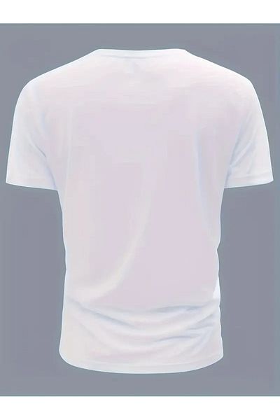PENTHİLUS Men's Fashion Skateboard Printed Round Neck Short Sleeve T-Shirt