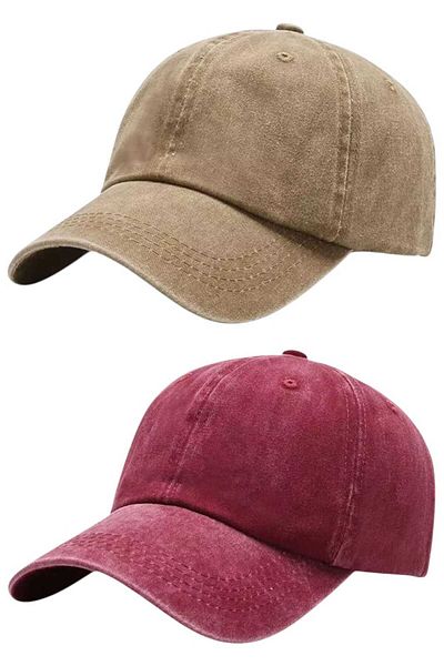Uniquetrenders Unisex 100% βαμβακερό καπέλο αντίκες 2 τεμαχίων