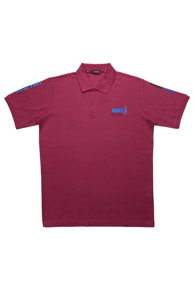 Masimar 100% Cotton Polo Neck T-Shirt with Print Detail