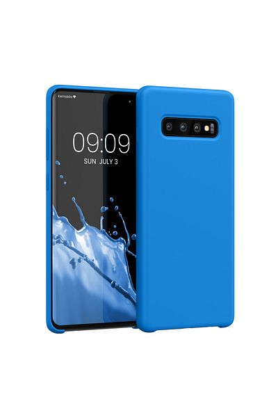 KWmobile Carcasă pentru Samsung Galaxy S10 Plus, silicon, albastră, 49028.157