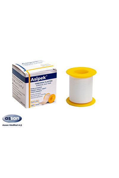 ASİPEK Asipek Tıbbi İpek Flaster 5cm x 5m - 100 Adet