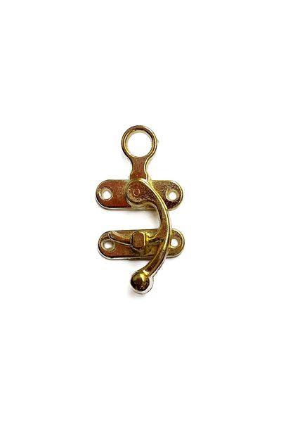 Mu Art Hooked Bow Eye, Wooden Box Clip - Small, Yellow, 100 Pieces