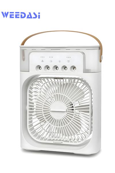 Weedasi Air Cooler Fan - Compact, Multi-Functional with Mist & LED Light