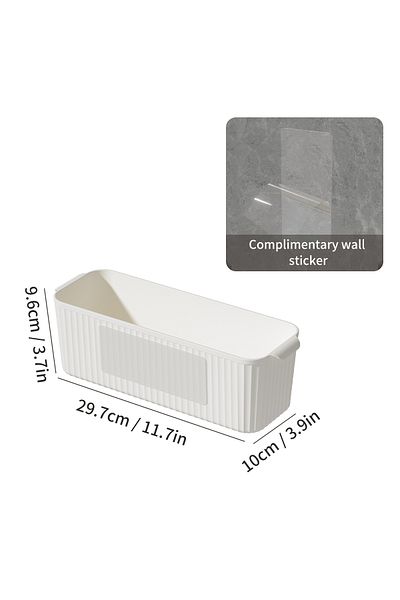 Choice White Worthbuy Multifunctional Plastic Storage Rack Holder Punch Free Wall-mounte Storage Organizati