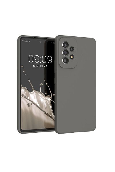KWmobile Case For Samsung Galaxy A53 5g, Silicone, Gray, 57835.155