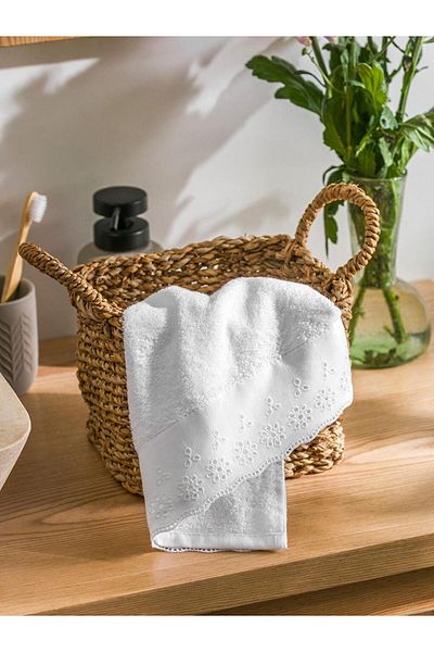 LC Waikiki LCW HOME Κεντημένη Βαμβακερή Πετσέτα Προσώπου 50x80 εκ