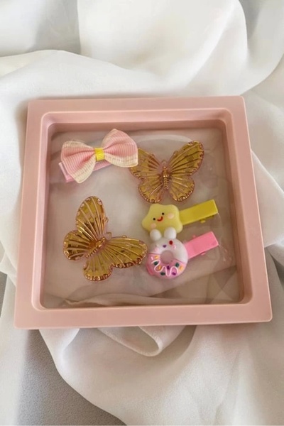 TakıDolabı Σετ πλαϊνής πόρπης με λεπτομέρεια πλαισίου με μικτές φιγούρες σε ρ...