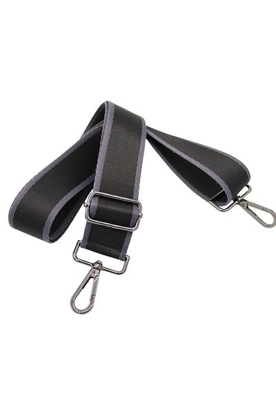 Anatolia Polyester Black-Smoked Adjustable Bag Shoulder Strap (4 Cmx120 cm)