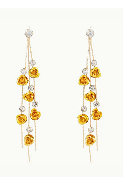 modares Fashion Flower Earrings, Luxury Vintage Long Tassel Rose- the Gift Gi...
