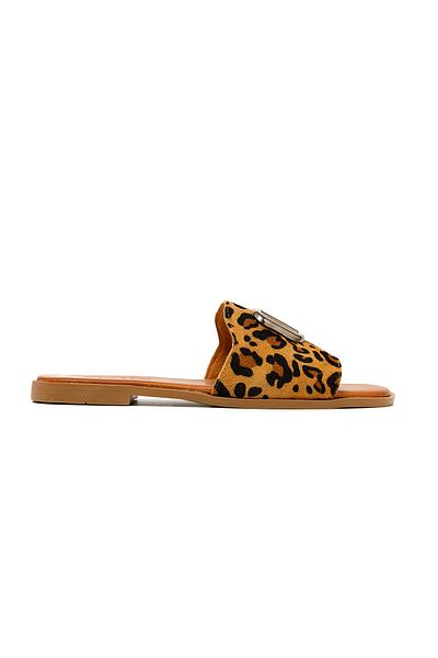 John May شباشب للنساء / البنات MAR-25Y-072-1020 John May Tan Leopard
