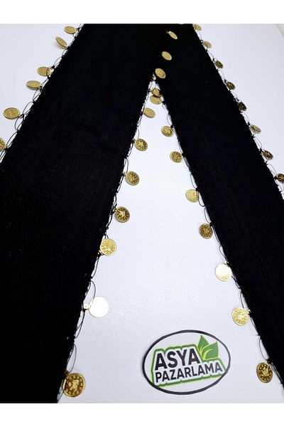 ASYA PAZARLAMA Black Sea Black Lira Keshan and Accessories: Scarf, Shawl, Scarf, Headband and Bandana