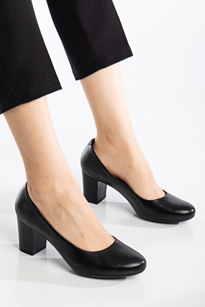 Elile Shoes Hakiki Deri 35 Numaradan 41 Numaraya Kadar Topuklu Hostes Ayakkabı