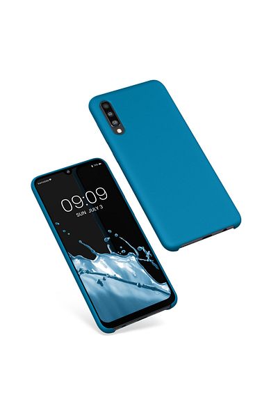 KWmobile Carcasă pentru Samsung Galaxy A50, silicon, albastră, 48715.224