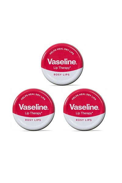 Vaseline Rose Lip Balm 20g Pack of 3