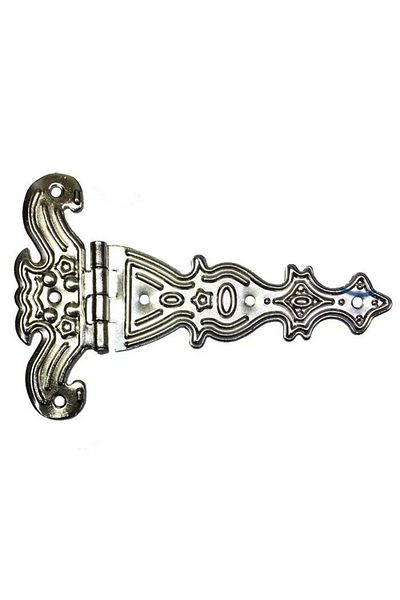 VİCEM Decorative, Sheet Single Tail Hinge - 69X102 Mm, Large, Nickel, 1 Piece