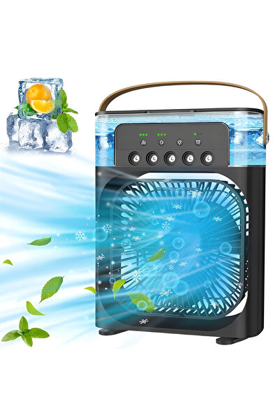 Weedasi 4-in-1 Air Cooler, Humidifier, Desk Fan & LED Light for Home & Office...