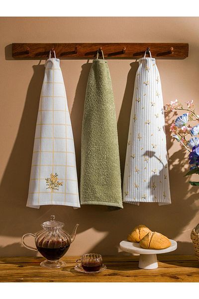 LC Waikiki LCW HOME Printed Drying Cloth 3-Pack 40x50 Cm