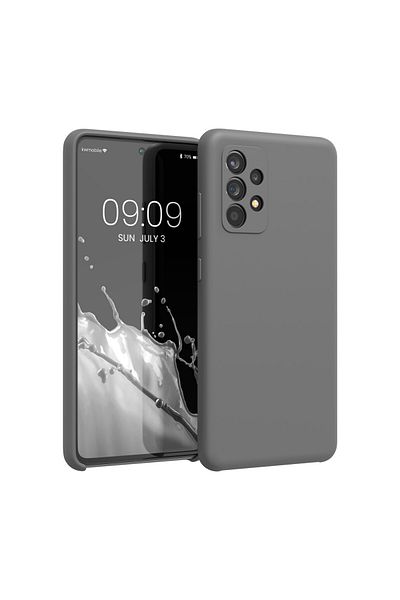 KWmobile Case For Samsung Galaxy A52/galaxy A52 5g/galaxy A52s 5g, Silicone, Gray, 54347.155