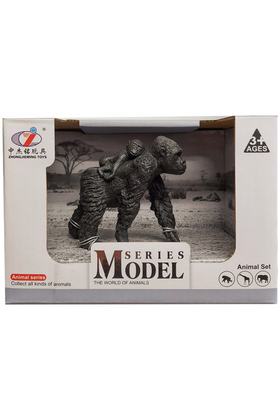 Animal World Calimera Toys Hayvan Figürleri Oyuncak Goril Yavrusunu Taşıyan