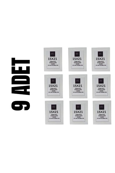 Hometaş Ev Ürünleri 9 Pcs 15X21 A5 Picture Photo Frame Desktop and Wall Hangable Convenient