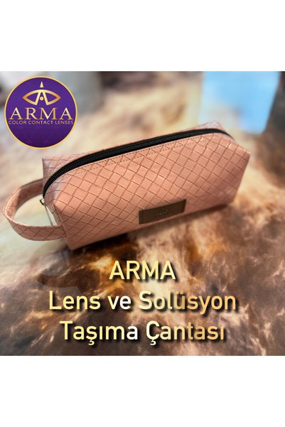 Arma PEMBE ÖRGÜ DESEN LENS VE SOLÜSYON TAŞIMA ÇANTASI