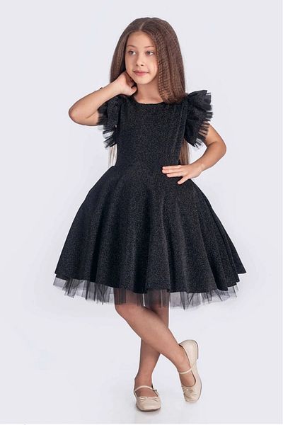 vestitino Girl's Evening Dress Tulle Detailed Glitter