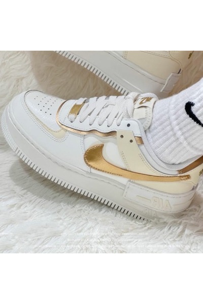 Nike Air Force 1 Shadow ''Double Marking'' Kadın beyaz Spor Ayakkabı DZ1847-108