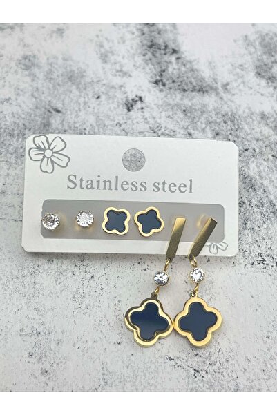 TakıDolabı أقراط فولاذية مكونة من 6 قطع