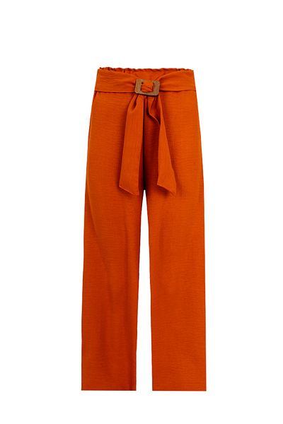 Timi Kids Girl's Aerobin Belted Elastic Waist Loose Long Pants