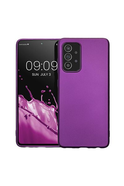 KWmobile Husă pentru Samsung Galaxy A52/Galaxy A52 5G/Galaxy A52s 5G, silicon, violet, 54351.240