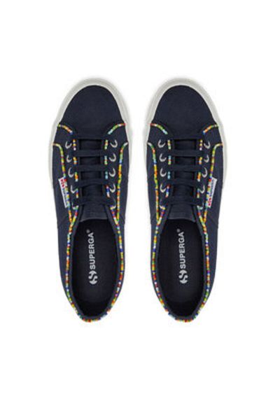 Superga superga women's sneakers 2750 MULTICOLOR BEADS blue
