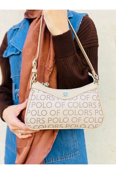Çanta Trend Geantă Baguette Polo Of Colors din piele artificială