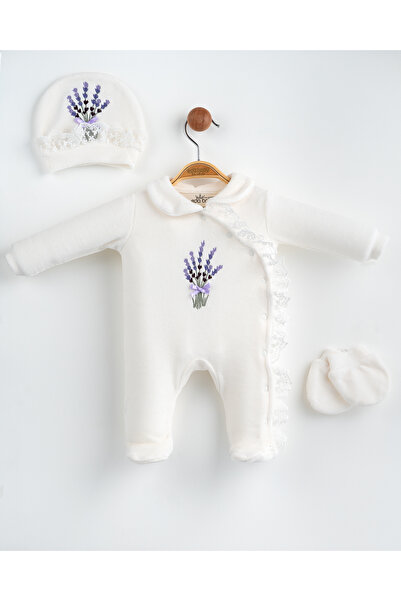 Bilge Trend Baby Girl Newborn 3 Piece Hospital Release Jumpsuit Set