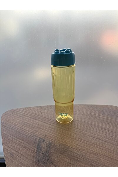 MİMOZA PARK 3-Piece Cute Straw Flask Plastic Bpa-Free (Large Size with Handle)