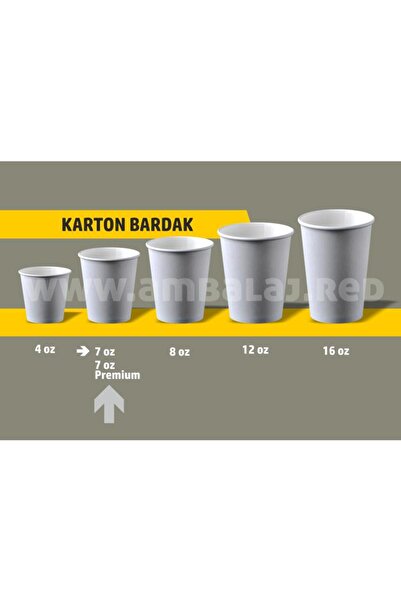 packora 7 Oz Karton Bardak 50 Adet