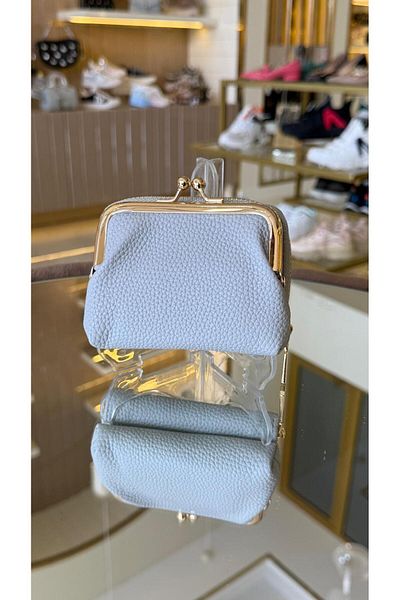 KRISTE BELL Imported mini card holder and coin purse in grey