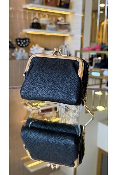 KRISTE BELL İthal Mini Kartlık Ve Bozuk Para Koyma Cüzdanı Siyah