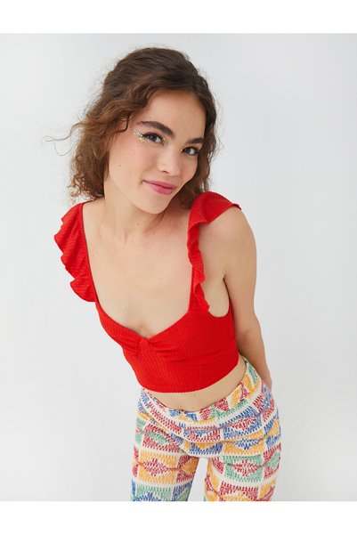 Koton Bustier sa srčanim izrezom i volanima