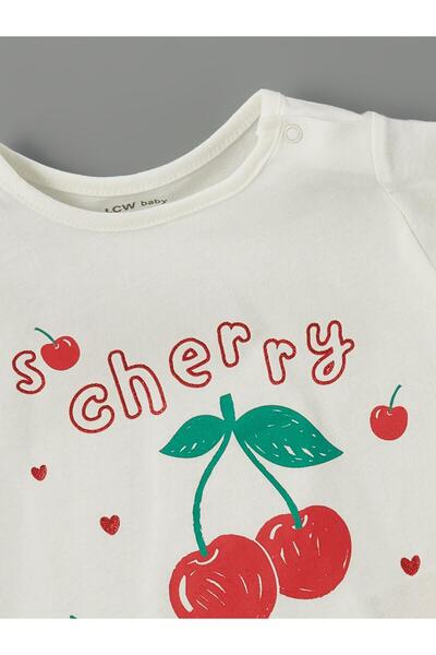 LC Waikiki Lcw Baby Crew Neck Printed Baby Girl T-Shirt and Leggings 2-Pack