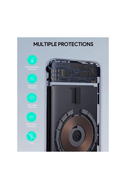 AUKEY Wireless Power Bank 6700mAh Grey PB-MS01