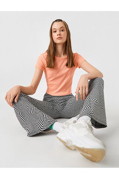 Koton Tshirt Short Sleeve Crew Neck Cotton