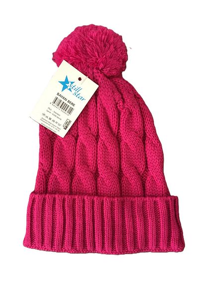 Kcrhome Still Star 100% Acrylic Beanie & Pink