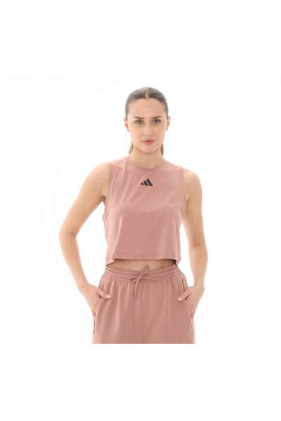 adidas Pink Adidas Boxy Tank 3S Women's T-Shirt Jj3494-K
