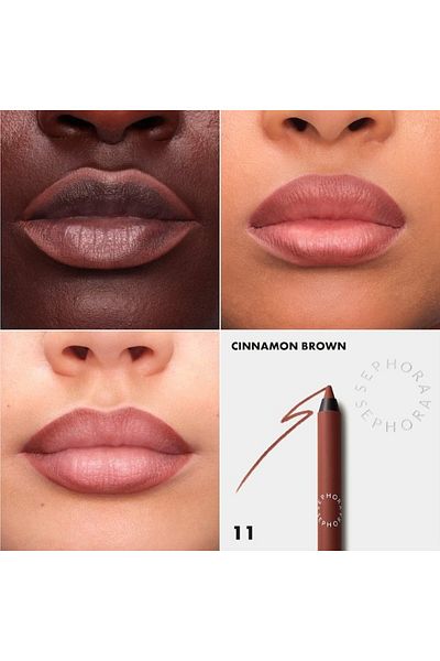 SEPHORA COLLECTION 8HR Longwear Transferproof Lip Liner 11 Cinnamon Brown Waterproof Lip Pencil 1.2g