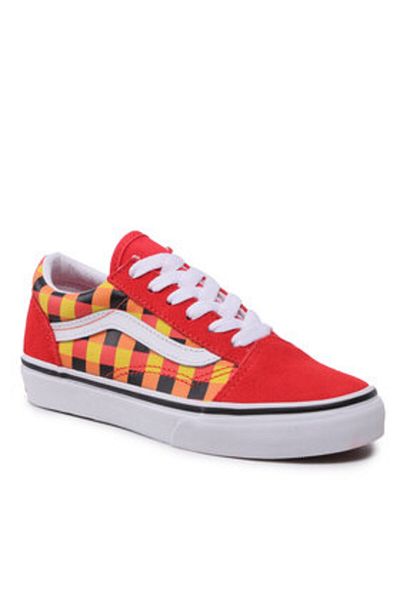 Vans unisex children's sneakers VN0A7Q5FBJN1 red
