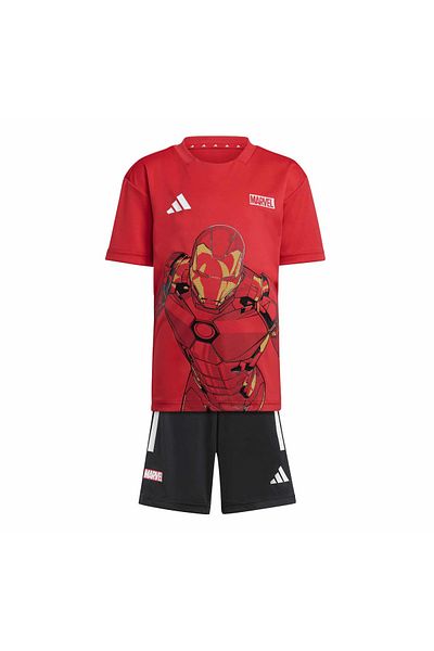 adidas Marvel Iron Man Family Tracksuit Set Red