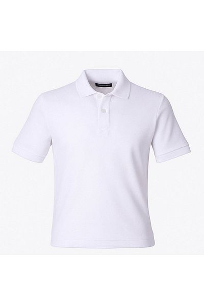 trender Polo Neck Ecru Men's T-Shirt 2127