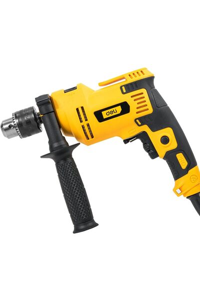 Deli مثقاب صدمي بقوة 1050 واط، سعة ظرف 13 مم، أصفر/أسود