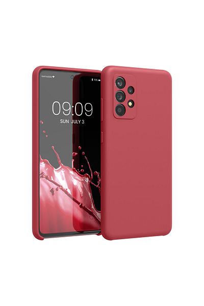 KWmobile Case For Samsung Galaxy A52/galaxy A52 5g/galaxy A52s 5g, Silicone, Red, 54347.208